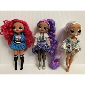 Omg Lol Doll Lot Of 3 MGA Entertainment Fashion w/ Clothes Outfits